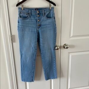 J.Crew Essential Straight Jean raw edge hem women’s size 30